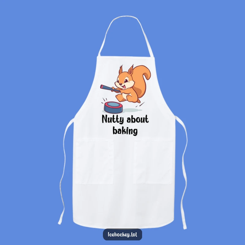 Funny Squirrel Hockey Apron: Defend Your Outfit with Laughs!