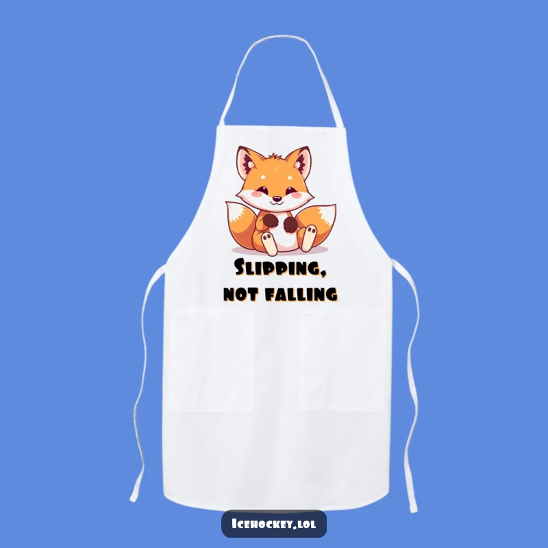Funny Fox Apron - Kitchen Playful Hockey Bib, Hilarious Funny Gift