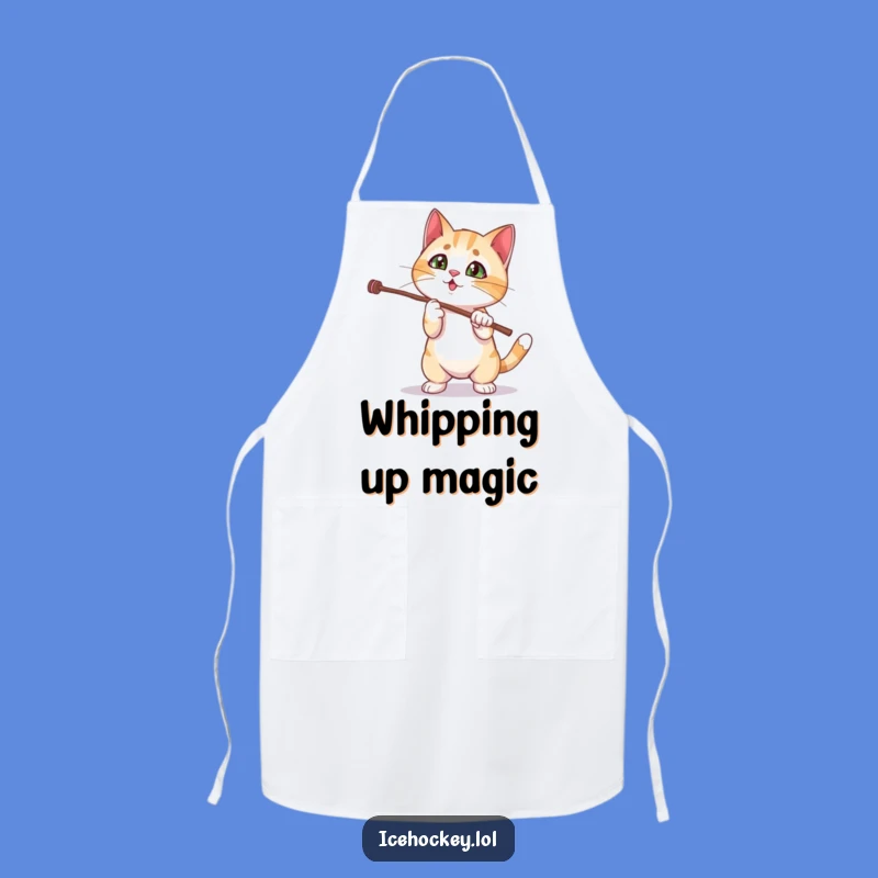 Funny Cat Magic Trick Apron: Cook Up Laughs in the Kitchen