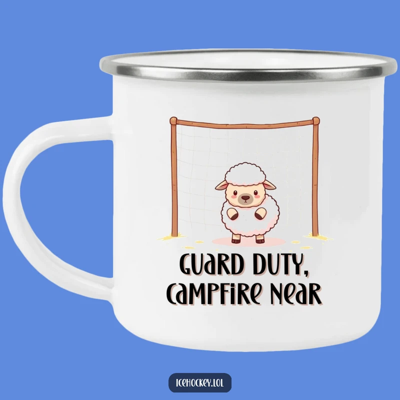 Funny Sheep Camp Mug - Durable Outdoor Humor Gift for Adventurers