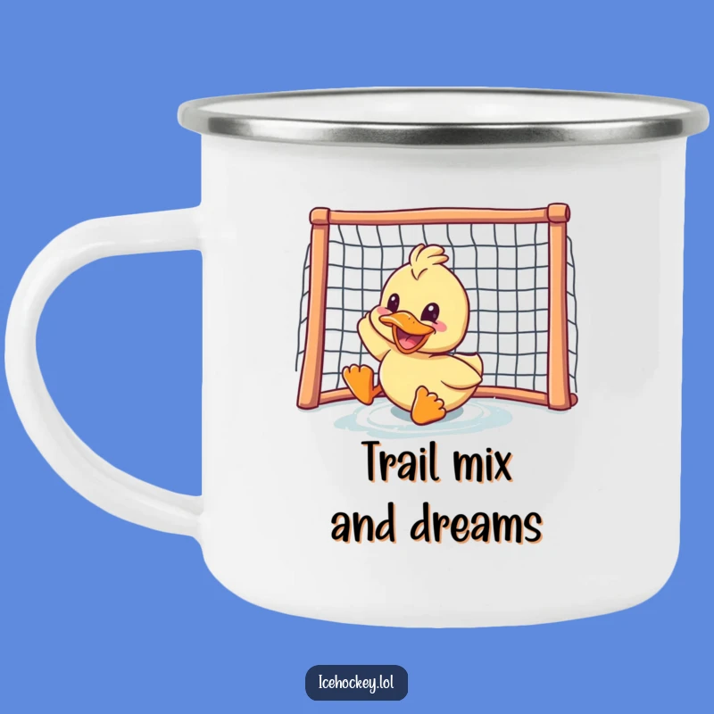 Funny Duck Hockey Camping Mug: Stay Fueled on Your Adventures!