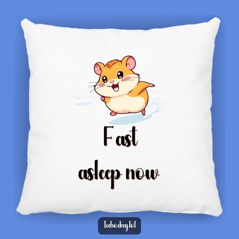 Funny Hamster Ice Pillow: Soft Cushion for a Smiling Racer