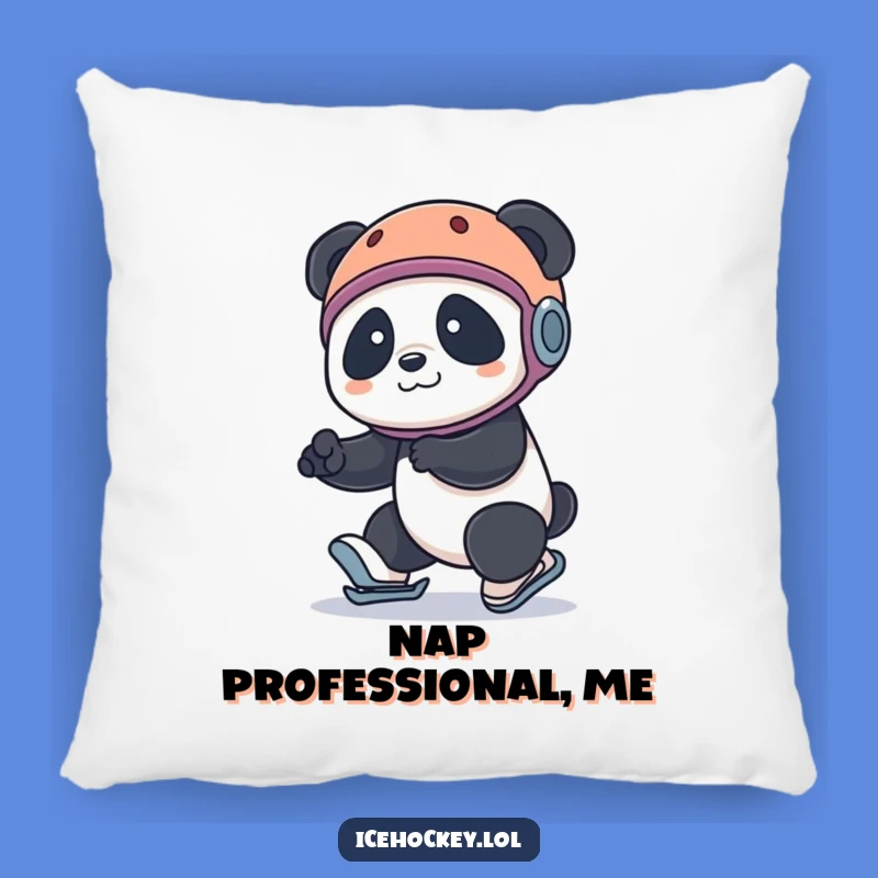 Funny Panda Skater Pillow: Cozy Comfort with a Hilarious Fall!