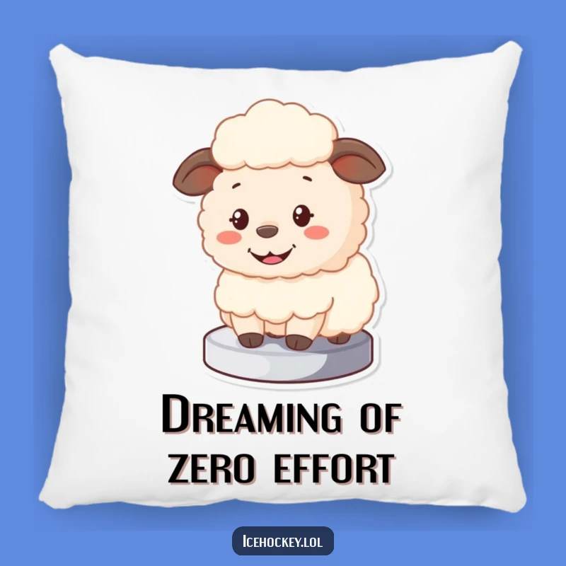 Funny Sheep Goalie Pillow - Soft Cartoon Character Cushion for Comfort