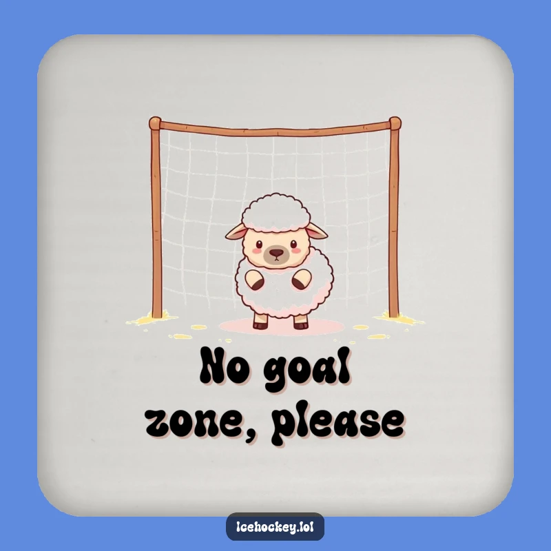 Funny Sheep Soccer Coaster - Protect Surfaces with Humor Gift