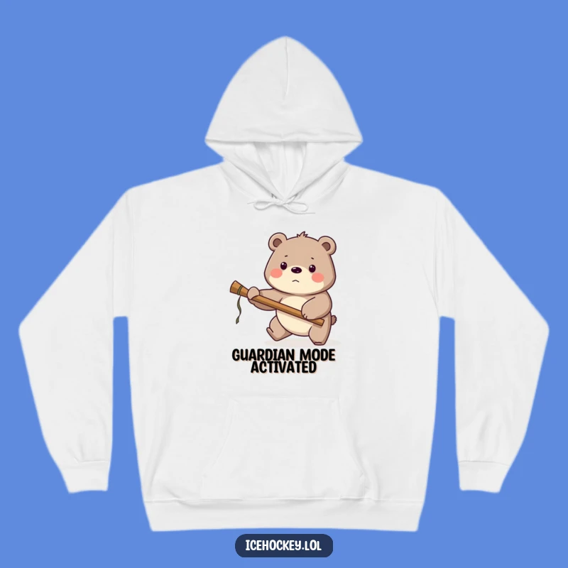 Funny Bear Hockey Hoodie: Cozy Sweatshirt for Proud Goalies