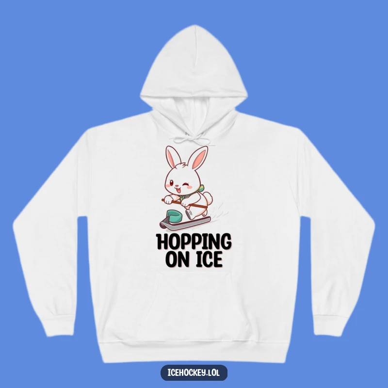 Funny Bunny Hockey Hoodie - Warm Up with This Hilarious Gift!