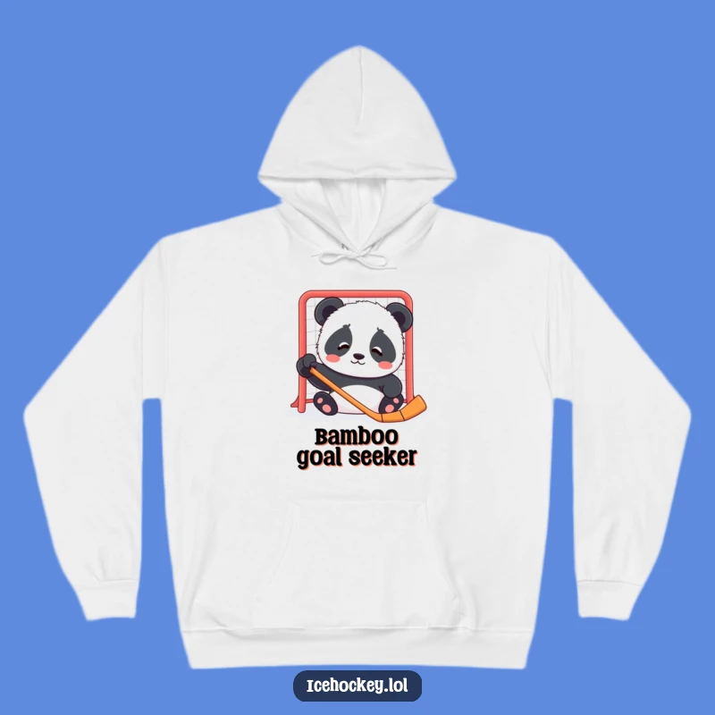 Funny Panda Hockey Hoodie: Cozy Cub Sweatshirt for Ultimate Comfort