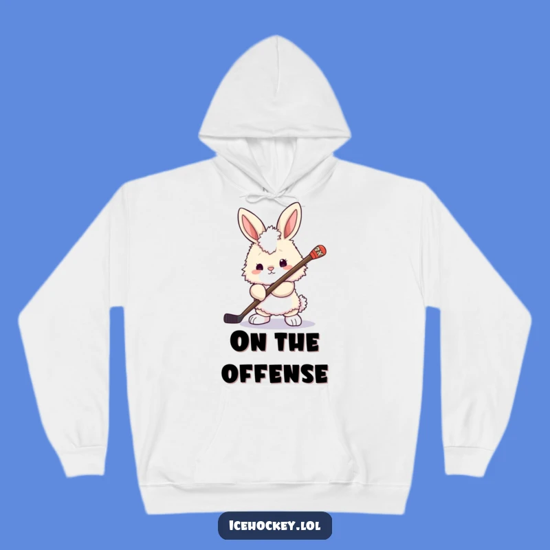 Funny Bunny Hockey Hoodie: Stay Warm with This Hilarious Sports Gear!