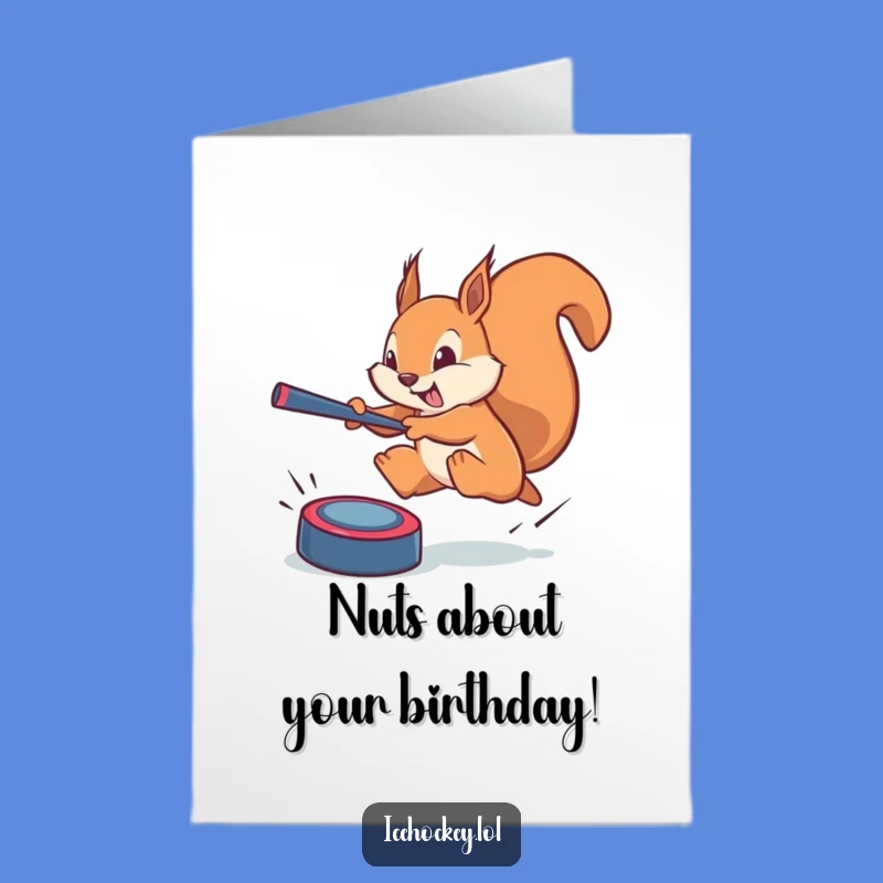 Free Printable Birthday Card: Squirrel Saves the Day - Funny Downloadable Gift!