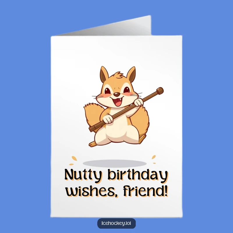Free Printable Squirrel Birthday Card: Funny Downloadable Gift for Animal Lovers