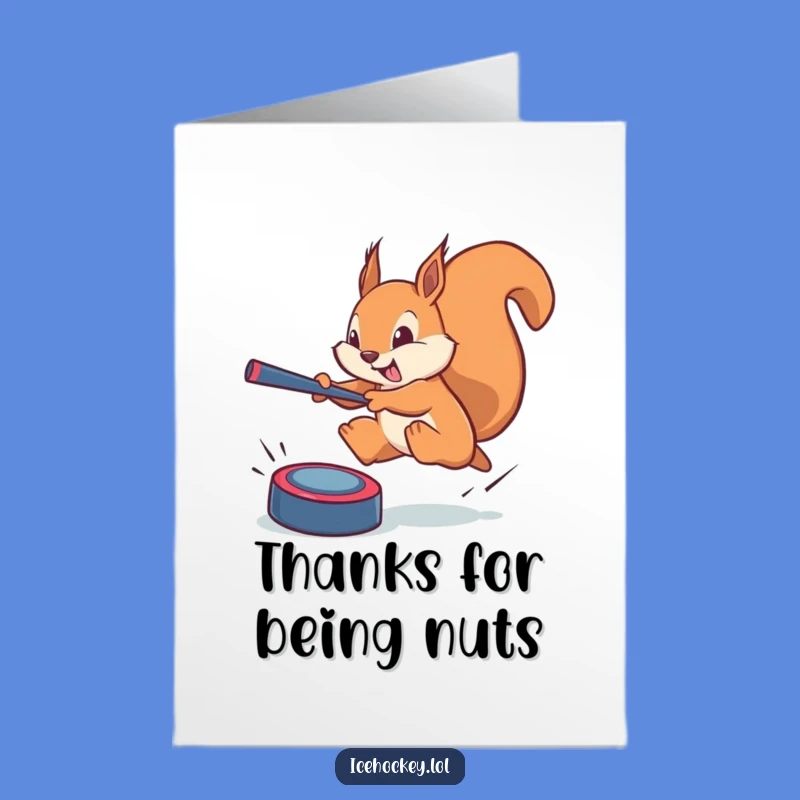 Free Printable Thank You Card: Squirrel's Block of Thanks - Funny Downloadable Gift!