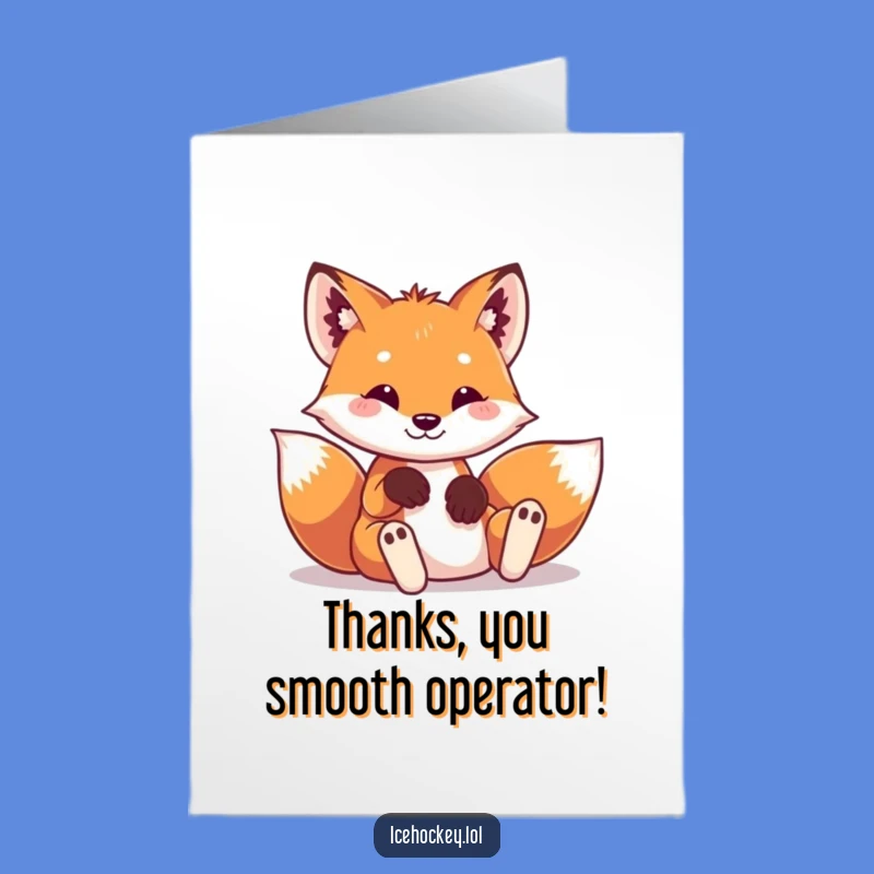 Free Printable Thank You Card: Fox Slide Greeting for a Downloadable Thank You!