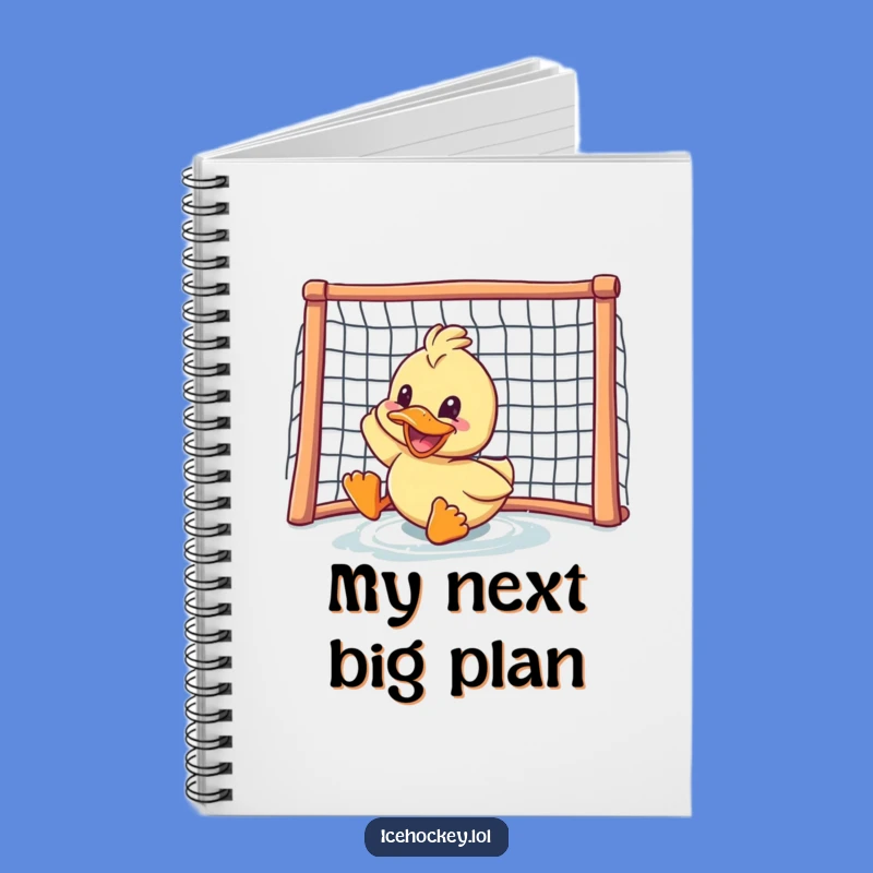 Funny Duck Hockey Notebook: Jot Down Goals with Hilarious Flair!