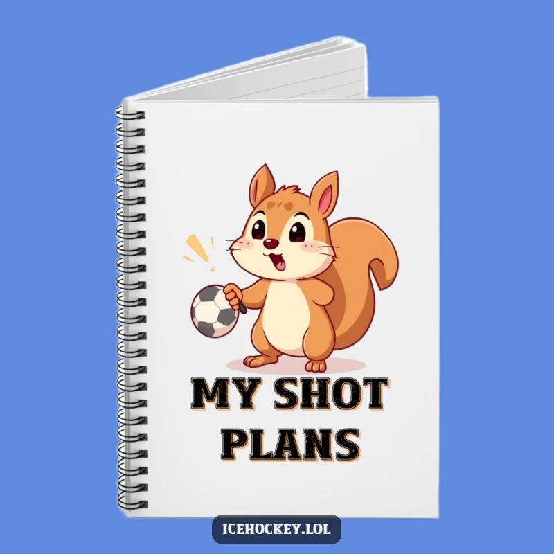 Funny Squirrel Soccer Notebook - Record Near Misses with Humor!