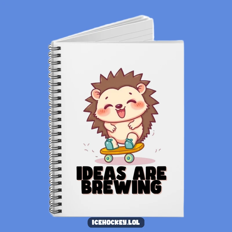 Funny Hedgehog Skate Turn Notebook: Jot Down Ideas with Hilarious Flair!