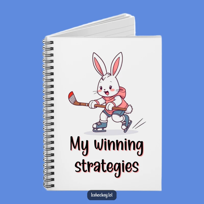 Funny Bunny Hockey Notebook, Hilarious Journal for Game Plans