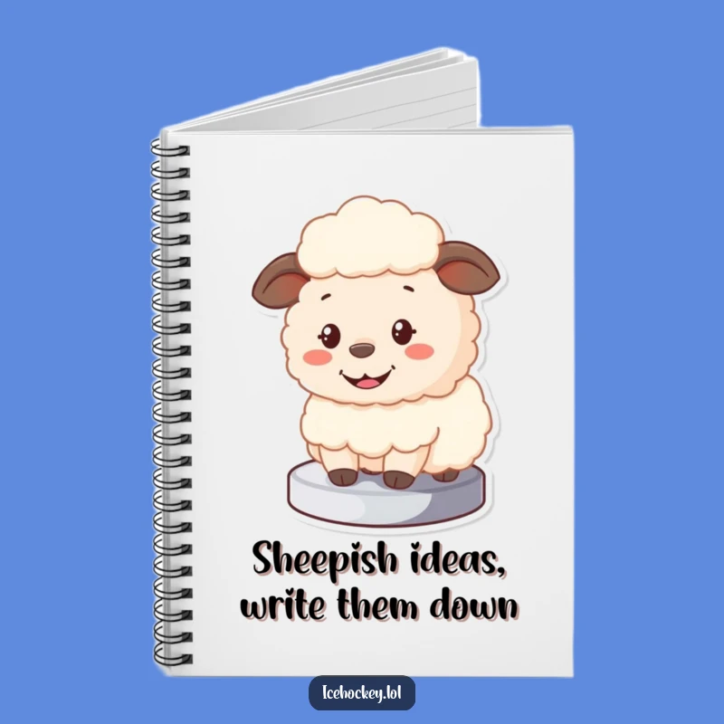 Funny Sheep Goalie Notebook - Lined Cartoon Journal for Game Notes