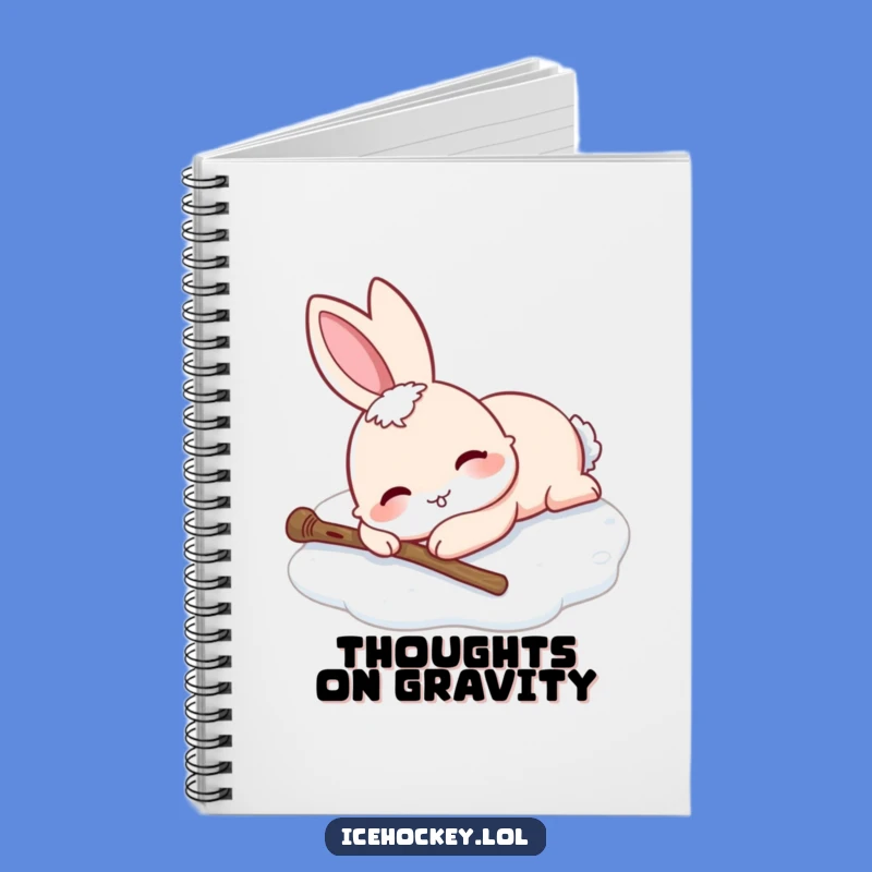Funny Rabbit Ice Skating Notebook: Jot Down Thoughts with Hilarious Art.
