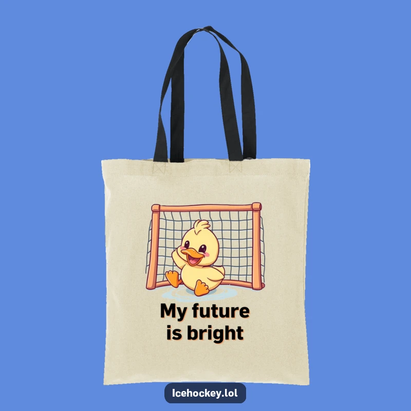 Funny Duck Hockey Tote Bag: Carry Your Game Day Essentials in Style!