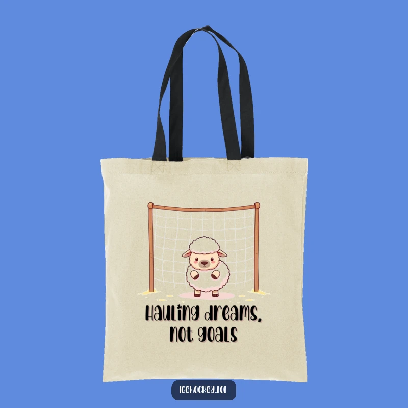 Funny Sheep Soccer Player Tote Bag - Carry Your Laughs in Style